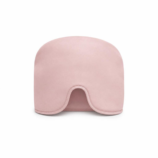 Serenity Mask, blush pink vegan silk sleep mask, front view
